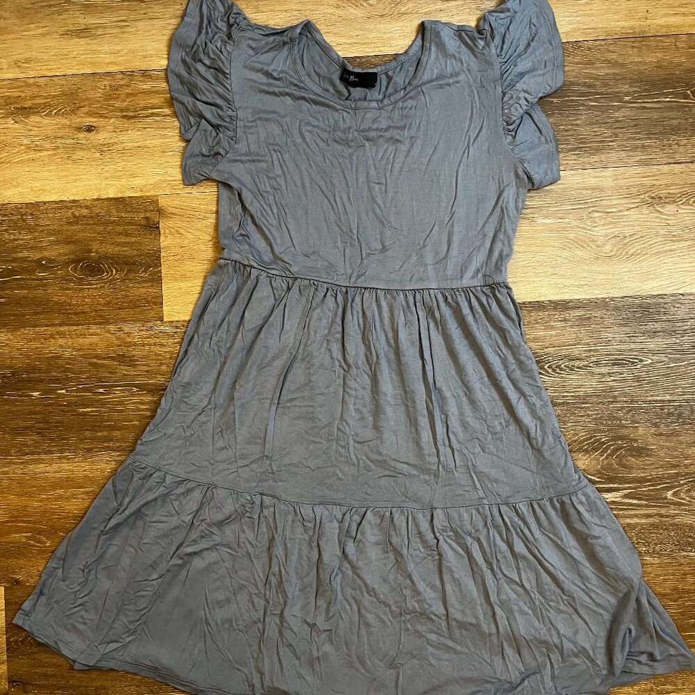 Brit & Bri Blue Jersey Dress